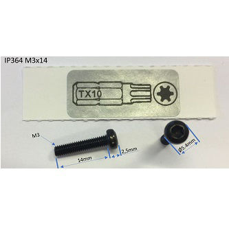 ProClip USA M3 X 14MM SCREW - T10 TORX